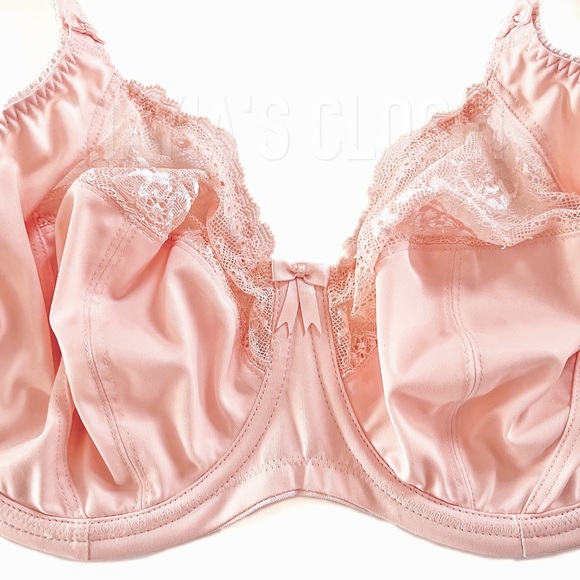 Elomi 34I Morgan EL4111 Underwire Banded Stretch Lace Bra - Ballet Pink - Picture 11 of 14